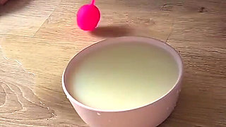 Kinky Mary Intense Piss Drinking Session with Cat Tail
