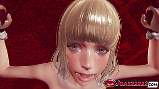 Exclusive Christmas Hentai: Hot Anime Girl in POV Missionary, Desk Side Anal Plug Fuck, and Wild Tightjob 3D Animation