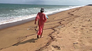 Walking and Sunbathing Naked on the Beach
