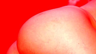 Big boobs mature Redhead MILF strip nude