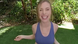 BaDoinkVR Inovative Anya Olsen Has Invented A Way Of Doing Squats And Enjoy Huge Pleasure Part 1