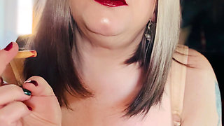 Blonde Bombshell Tina Snua Smokes For You In Close Up - Drifting OMI OME Snap Inhales