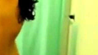 Natural Amateur Strips and Plays with Dildo on Webcam