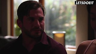 Salacious Nathan Bronson and Xia Qing Zi at silicone tits clip