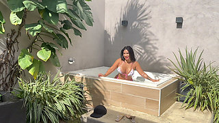 I Spend the Afternoon with My Boyfriend's Best Friend in the Jacuzzi Getting Fucked by His Thick Cock