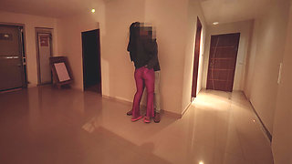 Hotwife Fucked at Building Party - Cum in Mouth