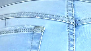 Calibaby9x Was Embarrassed Buttcracked Jeans Wedgie G String