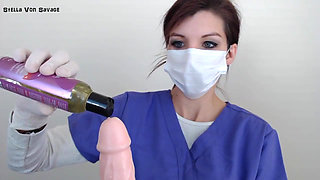 Milking Procedure Handjob - Latex Gloves