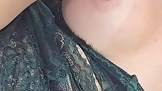 Naughty Wife Catches Her Husband Jerking off and Helps His Cock Get Hard to Fuck Her Pussy