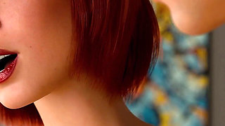 Freshwomen Season 3 - Short Hair Redhead Teacher with a Perfect Body Gets Her Horny Pussy Fucked Doggy Style by Big Cock Student