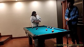 Busty Latina Teen Gives Best Friend Intense Butt Massage After Pool Game - Hardcore Sex & Squirts