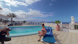 Backstage Lady Lyne in Tenerife at the Pool
