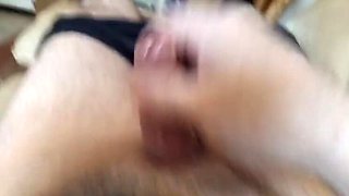 Swedish Amateur Guy Jerking Off His Big Cock On The Couch While We Watch