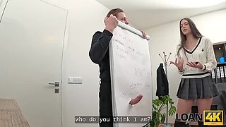 Glory Hole Office Sex - Hot Brunette Teen Gets Banged Hard Under The Table