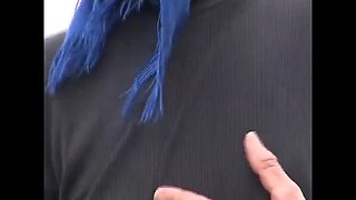 Wild Granny Outdoor Blowjob and Cumshot