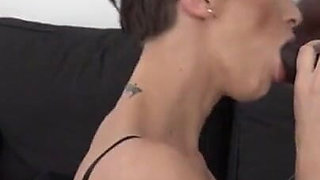 Tattooed horny wife anally banged by a big black cock