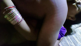 Indian girlfriend getting fucked at night