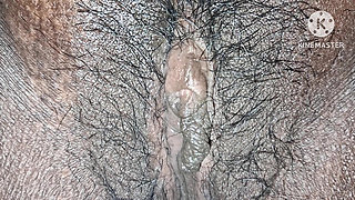 A Indian housewife playing with her husband cock