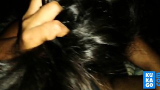 Cute brunette's kinky BDSM blowjob and fisting POV