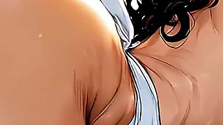 Horny Mexican MILF Fucks Delivery Guy in Kitchen - Uncensored Hentai - Ai