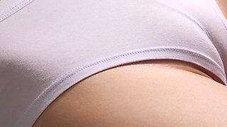 White Panties Camel Toe Teen Pussy Teasing