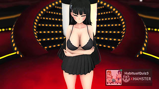 mmd r18 Rio Shigetsuki Rio Breathless Dance fuck hard anal sex dildo ahegao cum swallow 3d hentai