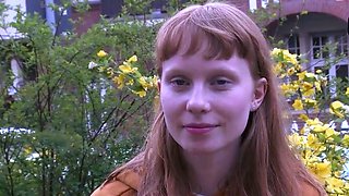 Sexy redhead with fur covered flesh loves hard-core solo