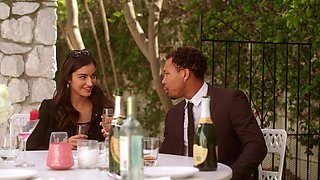 Ricky Johnson and Emily Willis have fun with each other