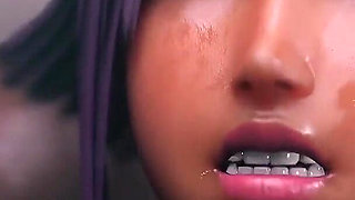 Stretched Pussy & Ass Fucked Hard by Monster Black Dick