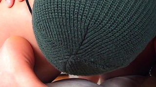 Ass Worship Facesitting Foot Worship Long Toenails - Cum on Asshole & Dual-angle Footjob