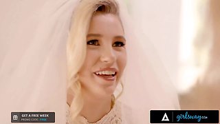 Girlsway - emotional cougar Julia Ann fucks her bride-to-be stepbae Carolina Sweets one last time