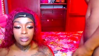 Ebony Babe Sucks BBCs Live Part 1