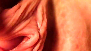Playing with My Big Labia Pussy Lips
