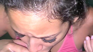 Venezuelan Slut Sucks Jack's Cock