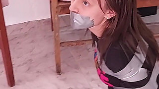 18-year-old Maia's First Time: Taped & Trained by Stepmom & Mistress