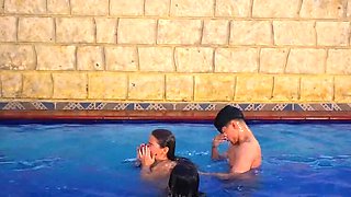 Stepmom And I Share A Hot Anal Threesome With Our Swimming Instructor