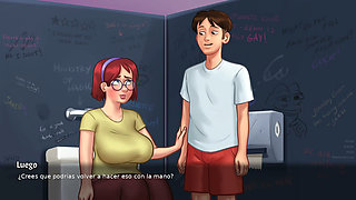 All the scenes with teachers from the Summertime Saga