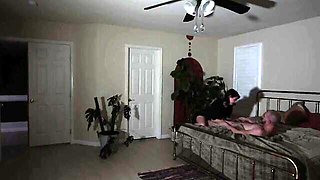 Nighttime fuck in the cowgirl pose with a hot girlfriend Cleo Moon