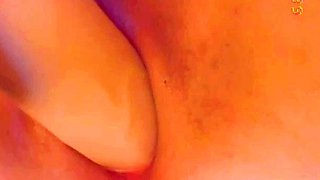 Blonde tight pussy babe solo toy fun in glamour masturbation