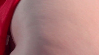 Big Ass Facesitting & Ass Shaking - Curvy MILF in White Stockings Heavy Pressing Skinny Guy with Hairy Pussy & Fat Butt
