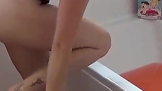 Naked Jelly Wank - Slippery Pussy & Cum Covered