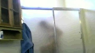 Mexican Aunt Maria spied on in the shower