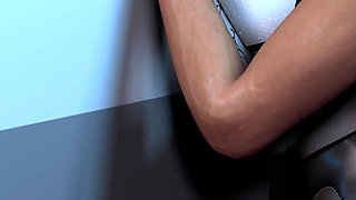 3D BBW Mature MILF Cheating with Young Big Dick in Bathroom