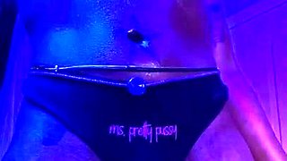 Amateur blondie solo anal masturbation