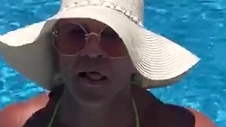 Love the Feel of the Cool Water on My Tits, Can You Tell?