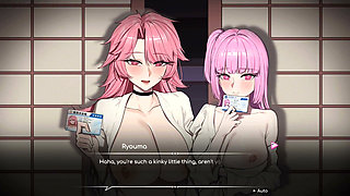 Hentai Game - Minami and Kagura FFM Hentai Gallery Sex Scene 8 - Lifeguard Holic