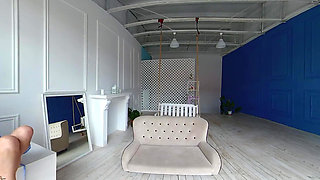 Red Hair, Blue Dress