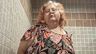 Big Beauty Nurse Vicki Dances and Strips in the Bathroom!