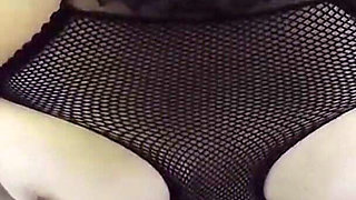 Busty Wife in Her 50S Wears Full-body Fishnets for a Masquerade - Her Mature Curves React Wildly
