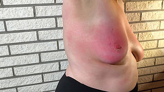 Very hard tit punishment session 6-8